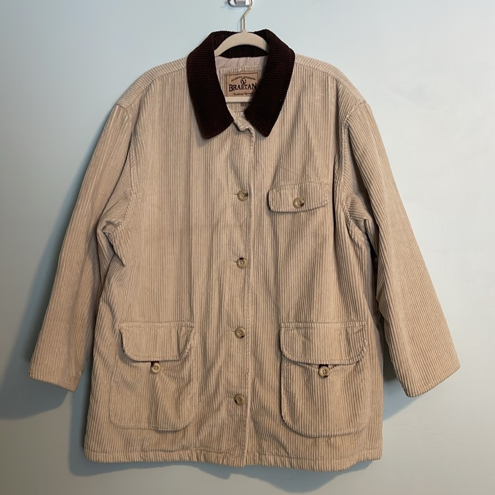 Vintage Braetan Outerwear Corduroy Button Down Barn Chore Jacket Men’s Size 2X - Picture 2 of 10